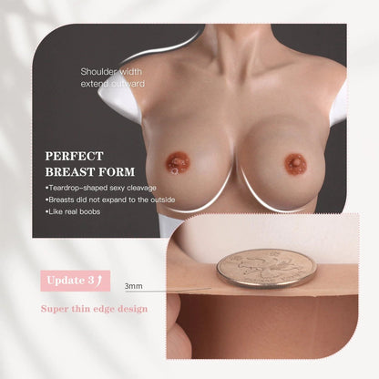 B-G Cup Silicone Breastplate