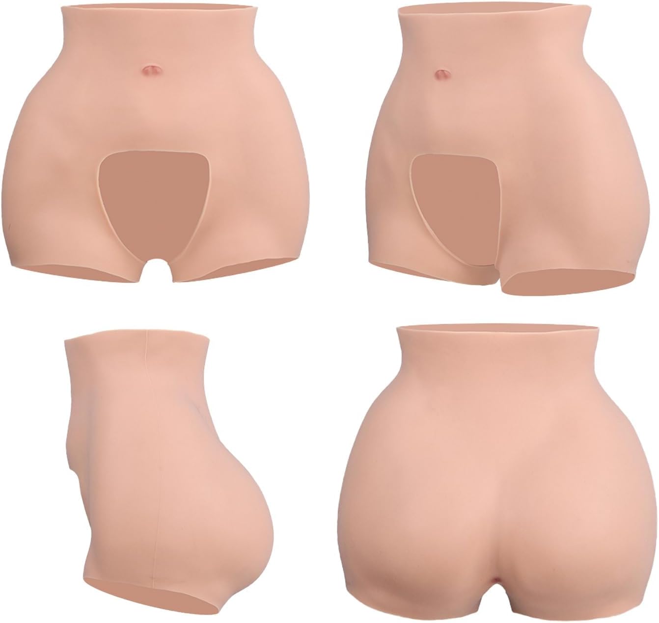 Silicone Hip Pads Enhancer Open Crotch Shaper Pants