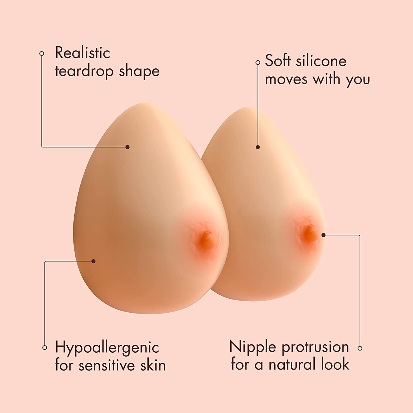 CYOMI Silicone Breast Form Mastectomy Prosthesis