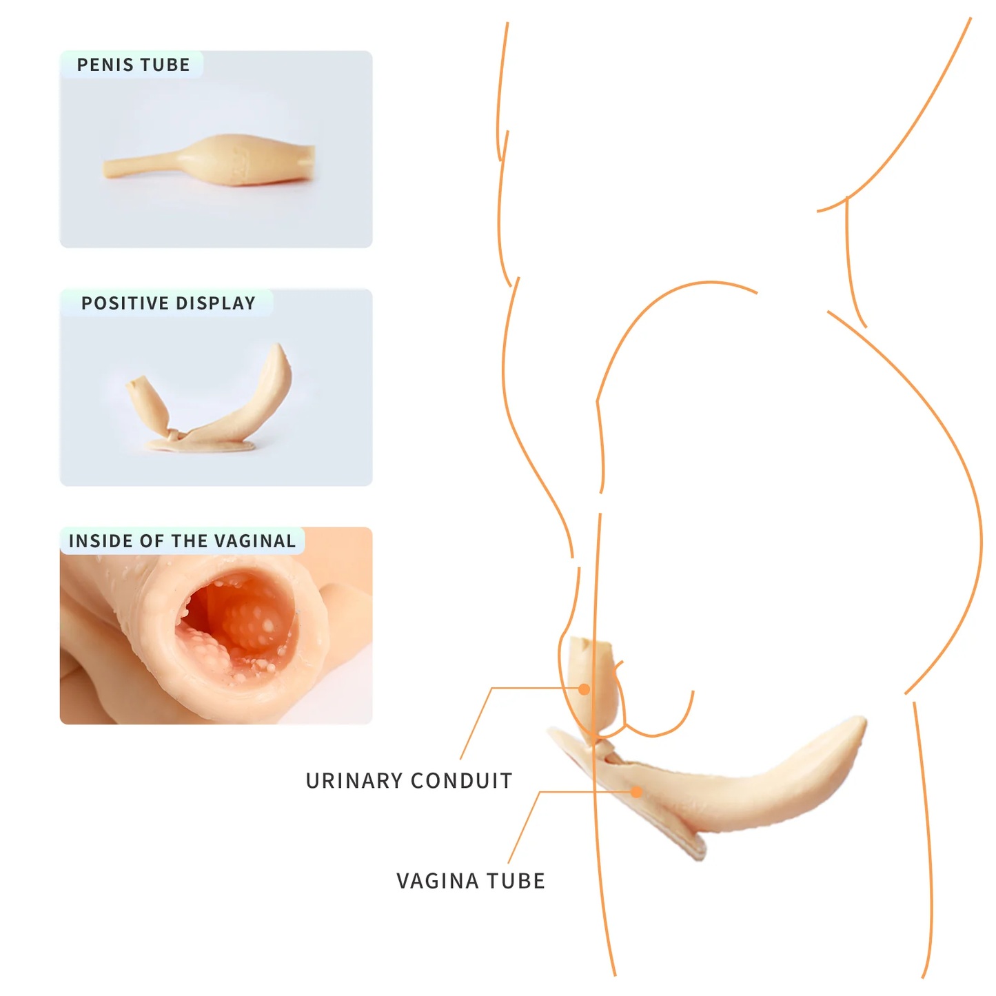 Length Silicone Vaginal Pants 8G