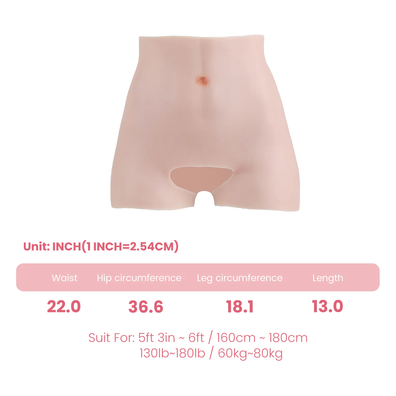 Silicone Open-crotch Pants 1G