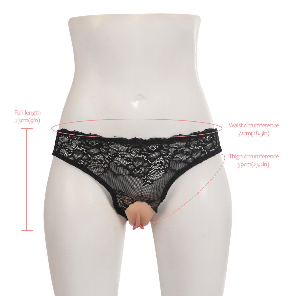 Silicone Fake Vagina Hiding Gaff Pads with Lace
