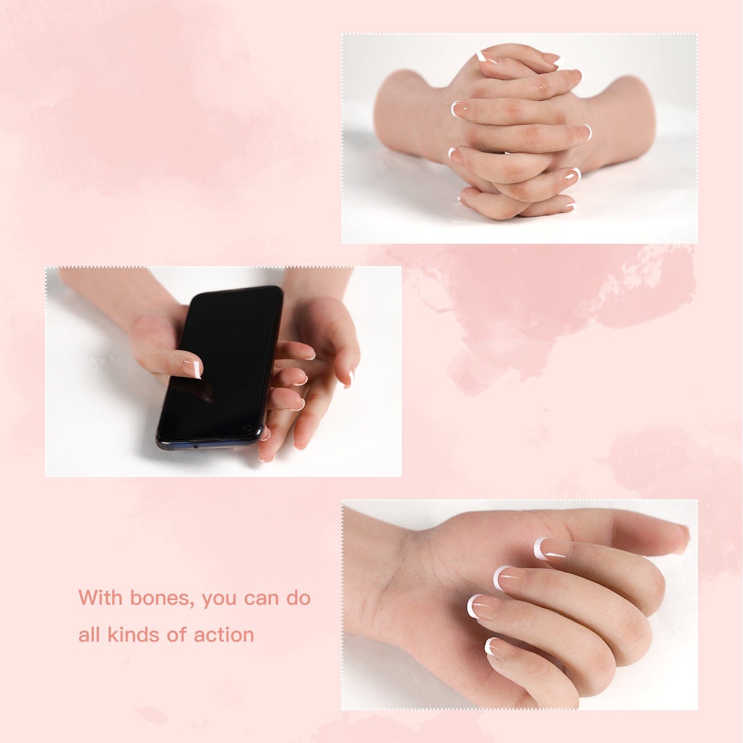 Female Life Size Hand with Acrylic nail