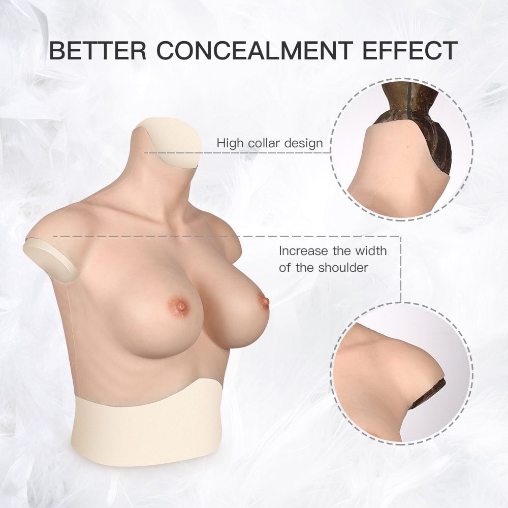 High Collar Silicone Breastplate 7G