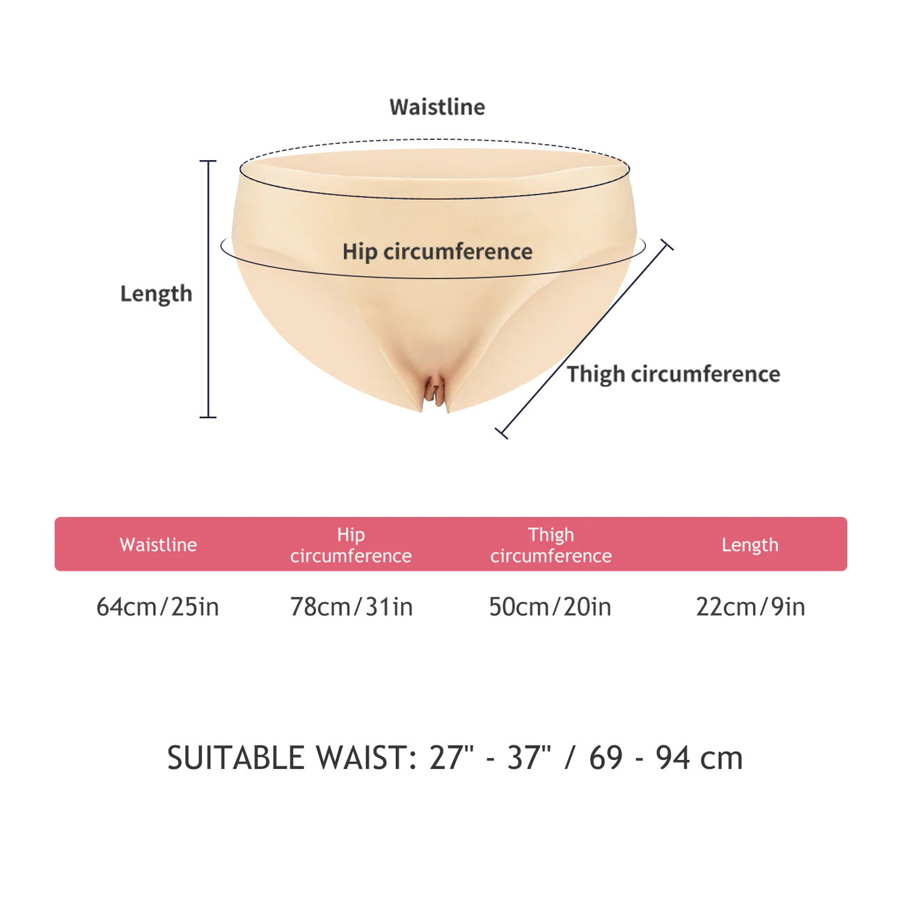 Silicone Vagina Panties