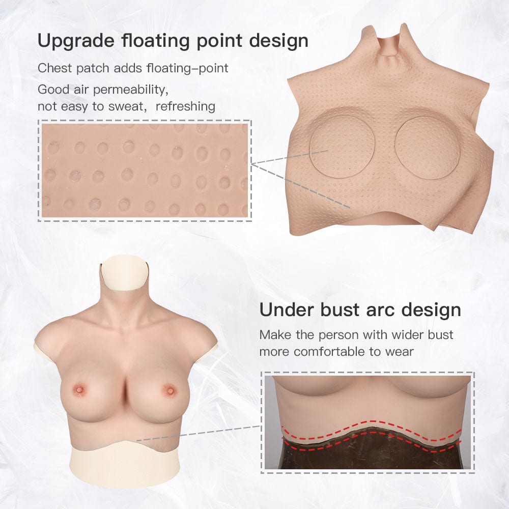 High Collar Silicone Breastplate 7G