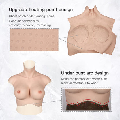 High Collar Silicone Breastplate 7G