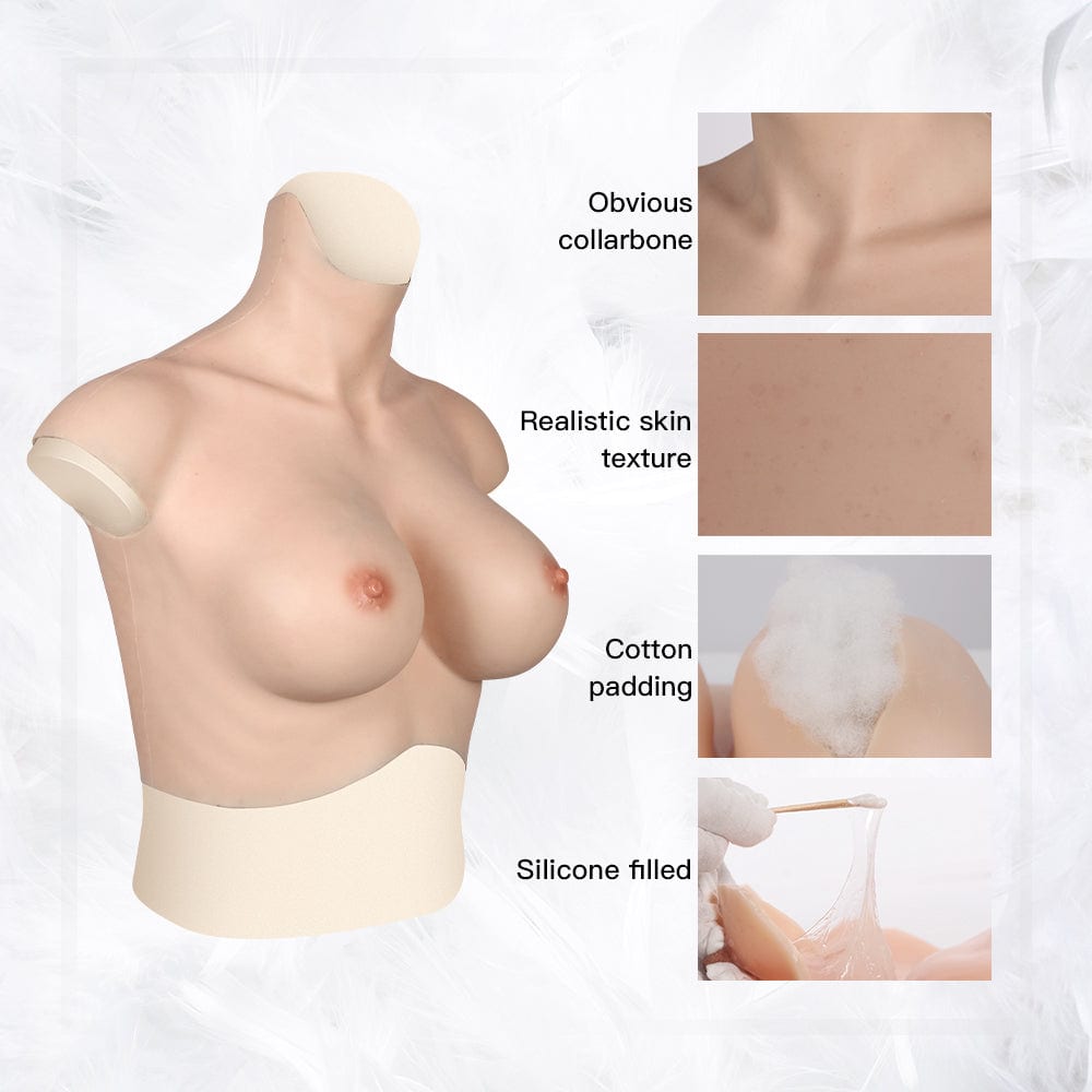 High Collar Silicone Breastplate 7G