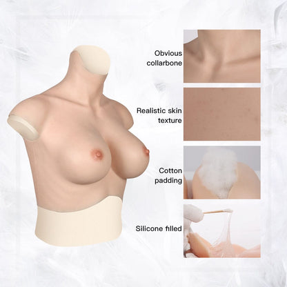 High Collar Silicone Breastplate 7G