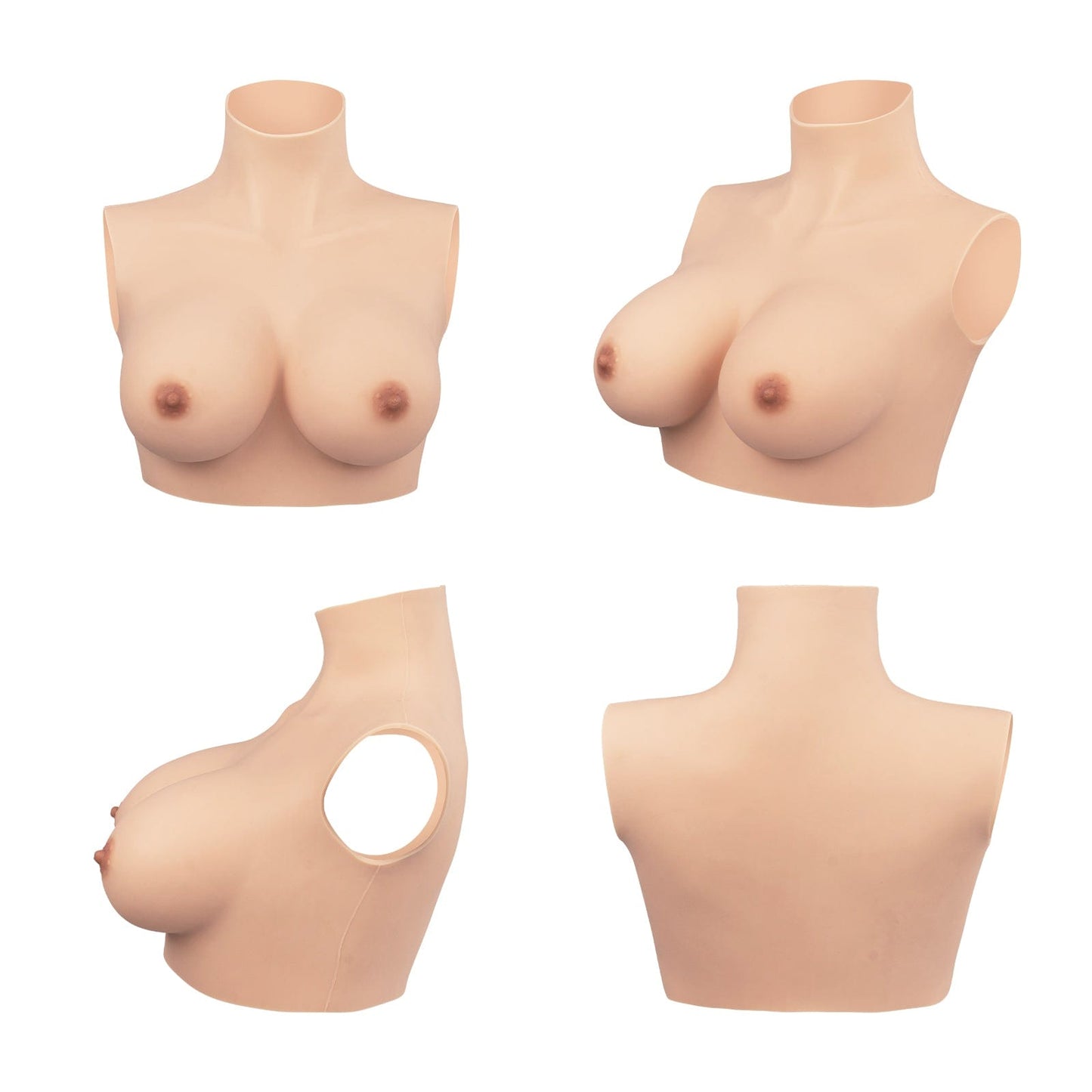 Flat Collar Silicone Breastplate 4G