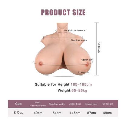 Cyomi Z Cup Silicone Huge Boobs Breastplate