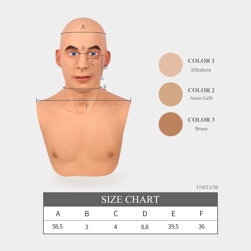 Hans Youth Male Silicone Mask
