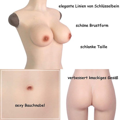 Silicone Bodysuit Artificial Breasts and Vagina 4G