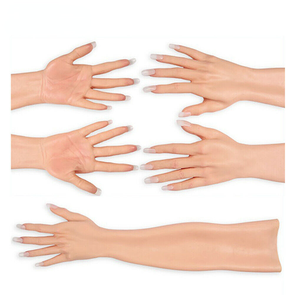 Female Gloves With Skin Texture for Crossdresser