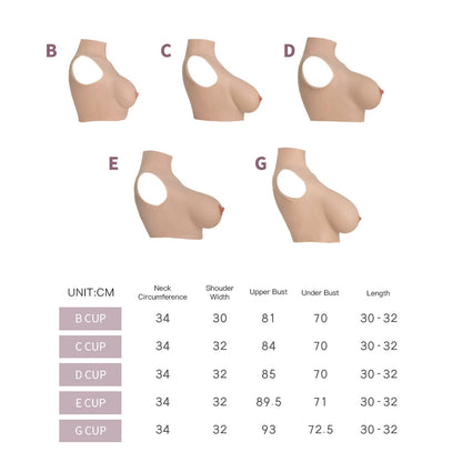 Flat Collar Silicone Breastplate 4G