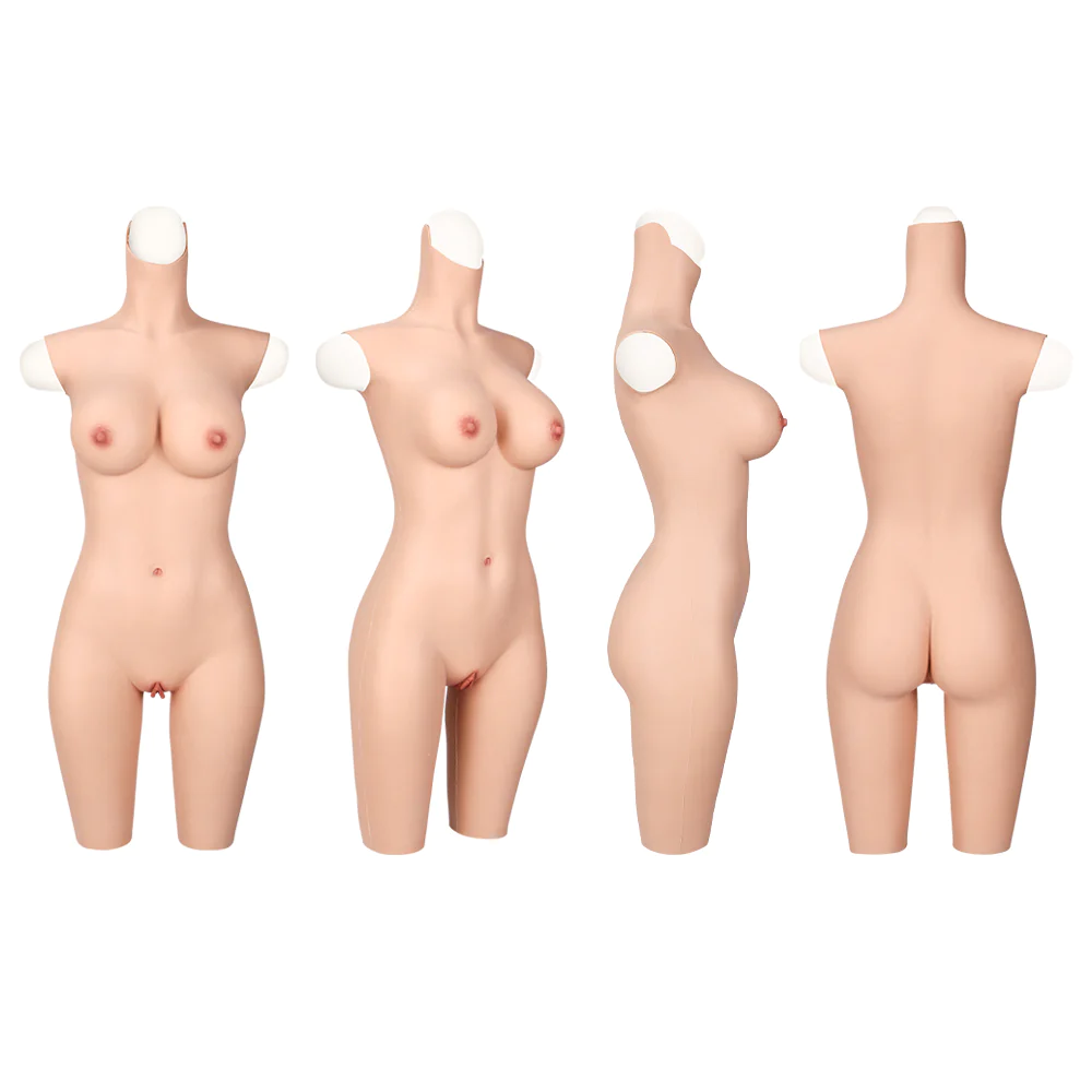 D CUP HALF-LENGTH SILICONE BODYSUIT  8G