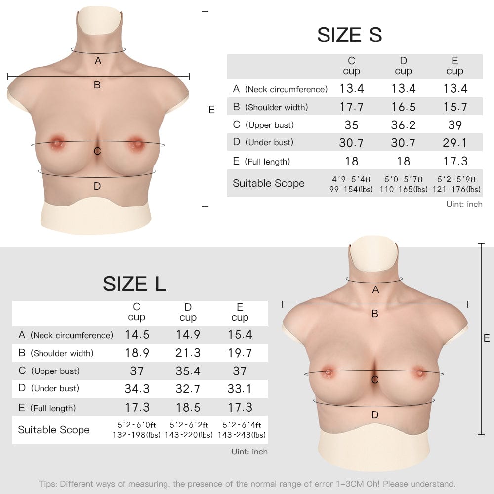 High Collar Silicone Breastplate 7G
